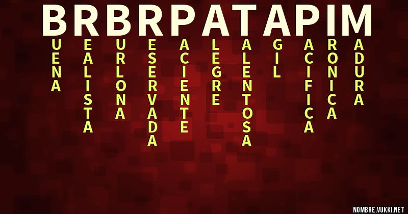 Acróstico brbrpatapim