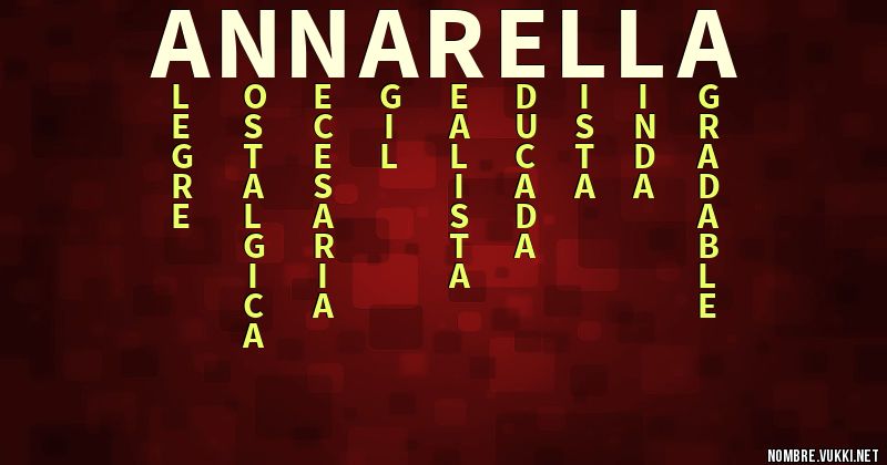 Acróstico annarella