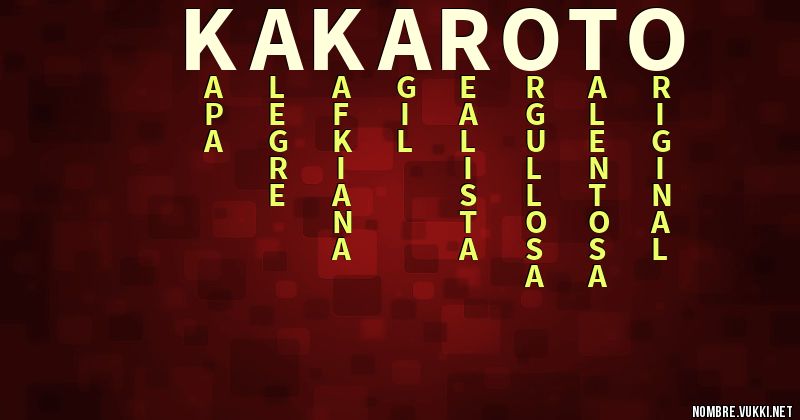 Acróstico kakaroto
