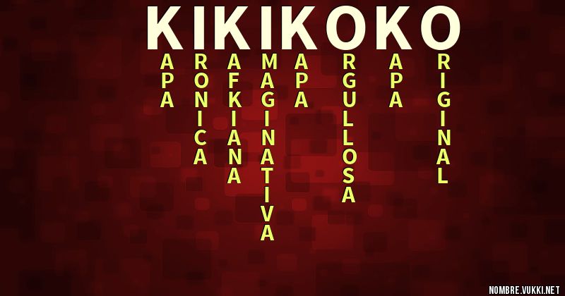 Acróstico kikikoko