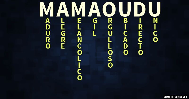 Acróstico mamaoudu