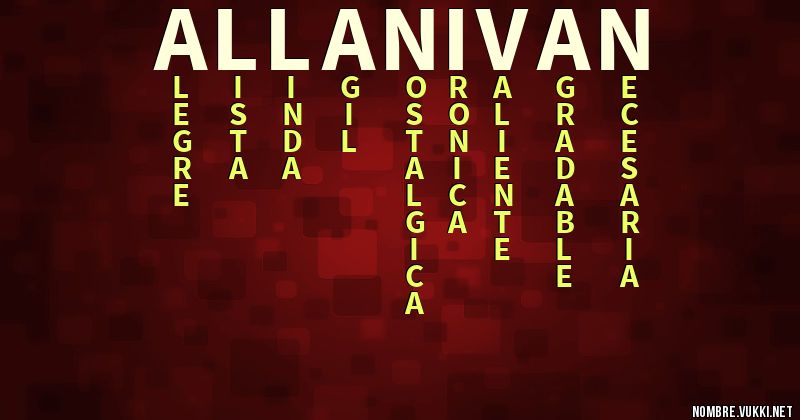 Acróstico allan iván