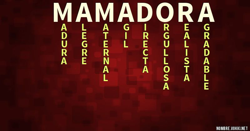 Acróstico mamadora