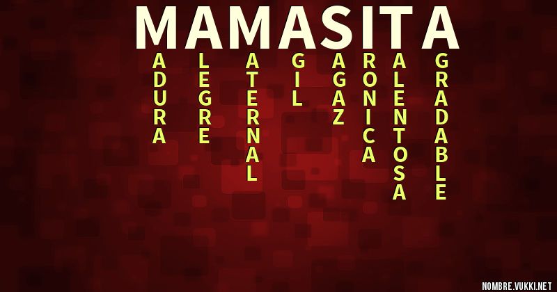 Acróstico mamasita