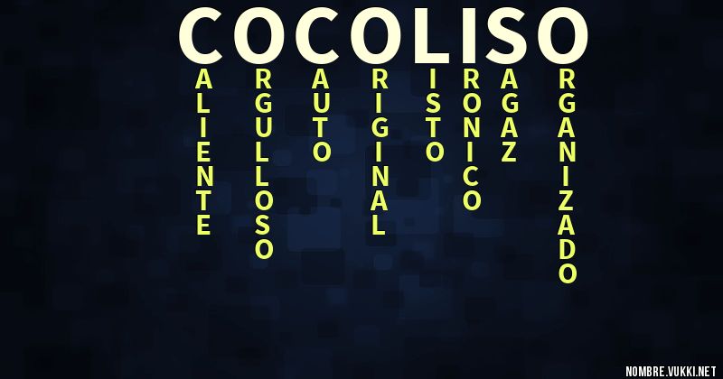 Acróstico coco liso