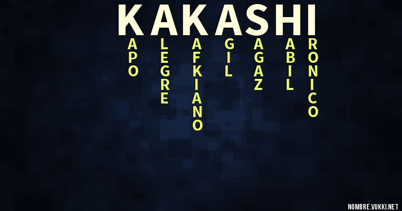 Acróstico kakashi