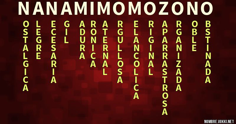 Acróstico nanami momozono