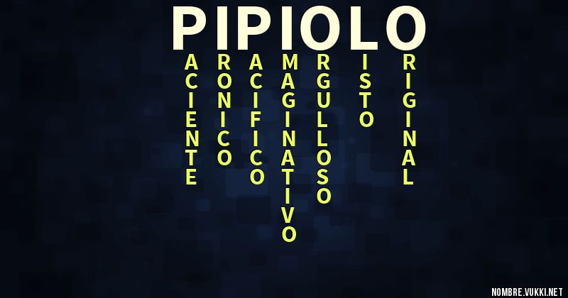 Acróstico pipiolo