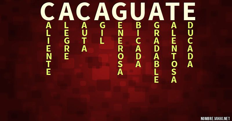 Acróstico cacaguate