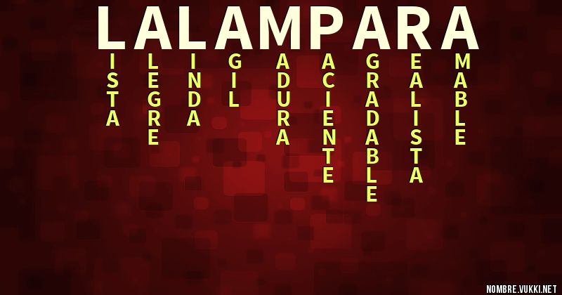 Acróstico la lampara