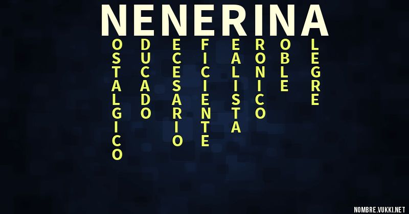 Acróstico nenerina
