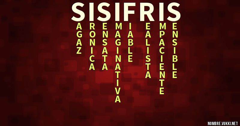Acróstico sisifris