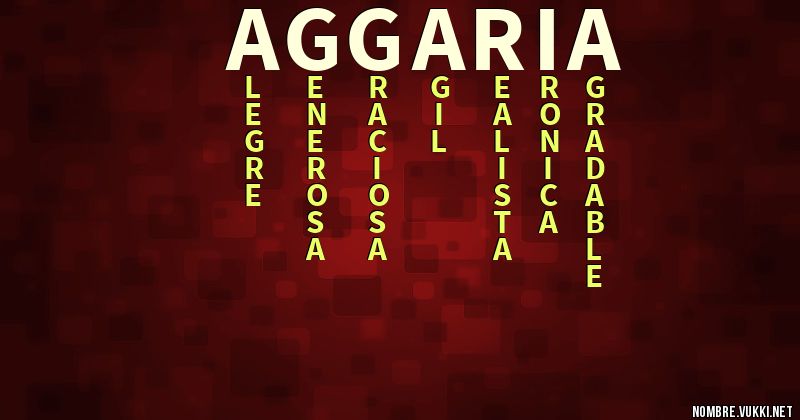 Acróstico aggaria