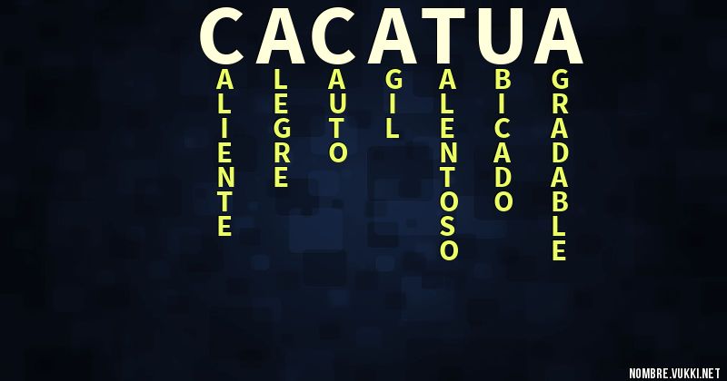 Acróstico cacatua