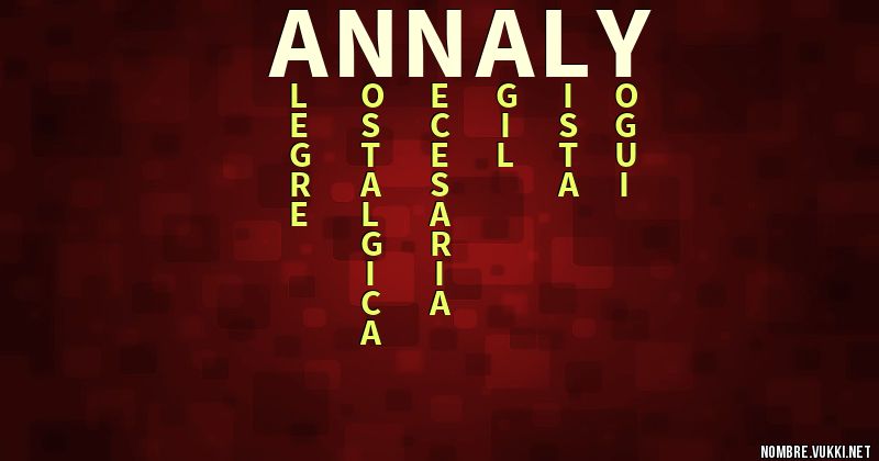 Acróstico annaly
