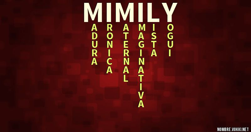 Acróstico mimily