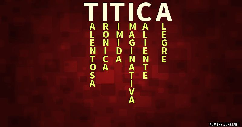 Acróstico titica