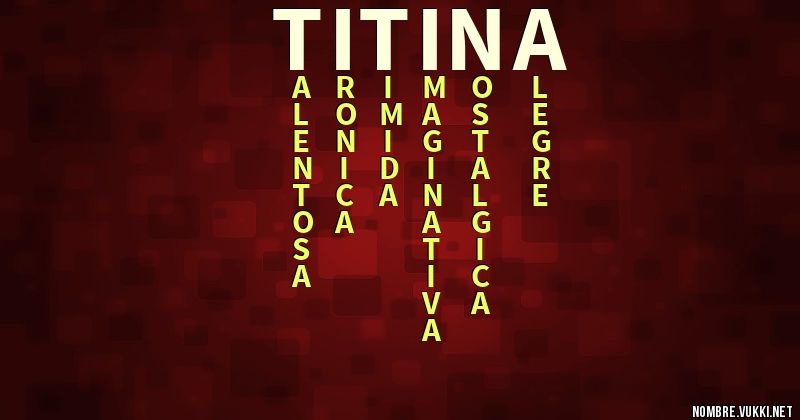 Acróstico titina