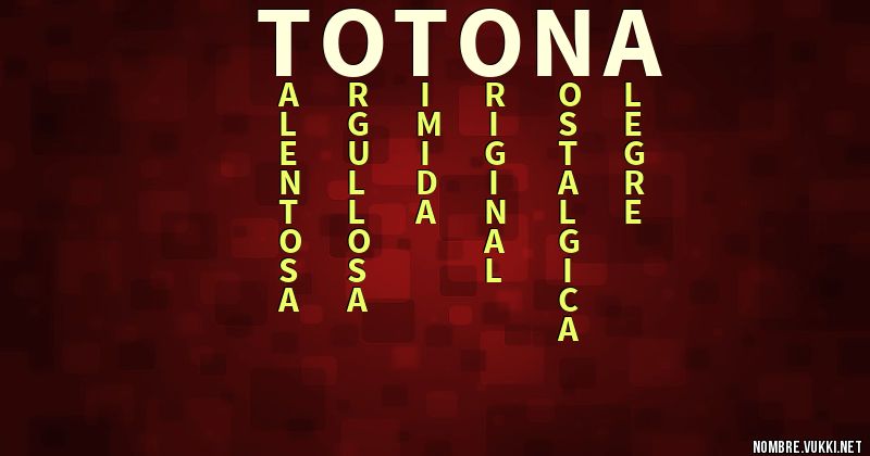 Acróstico totona