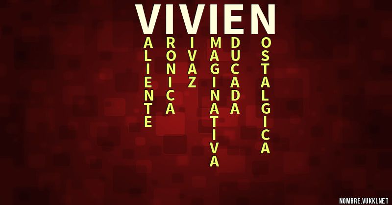 Acróstico vivien