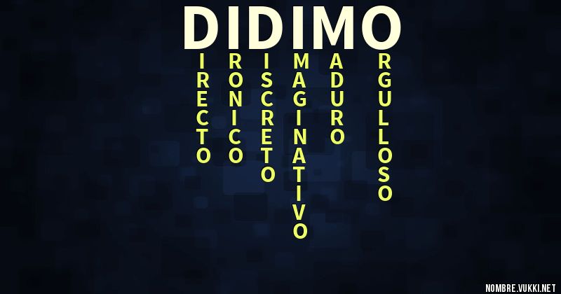 Acróstico didimo