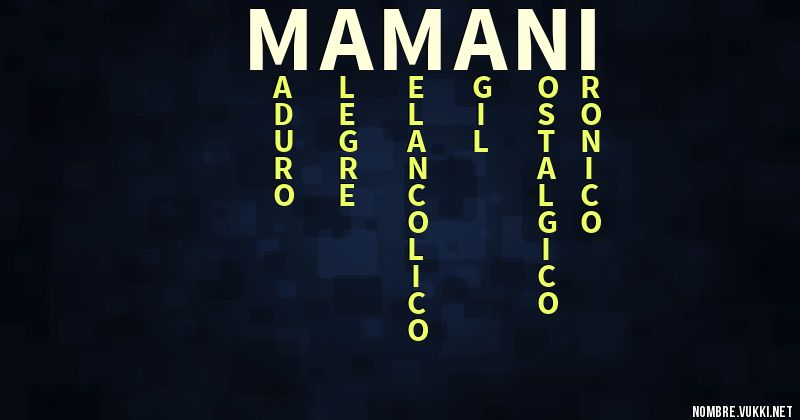 Acróstico mamani