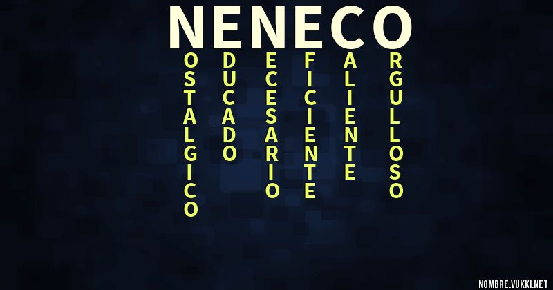 Acróstico neneco
