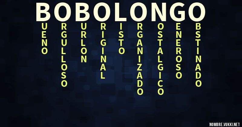 Acróstico bobolongo