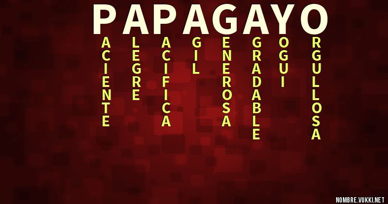 Acróstico papagayo