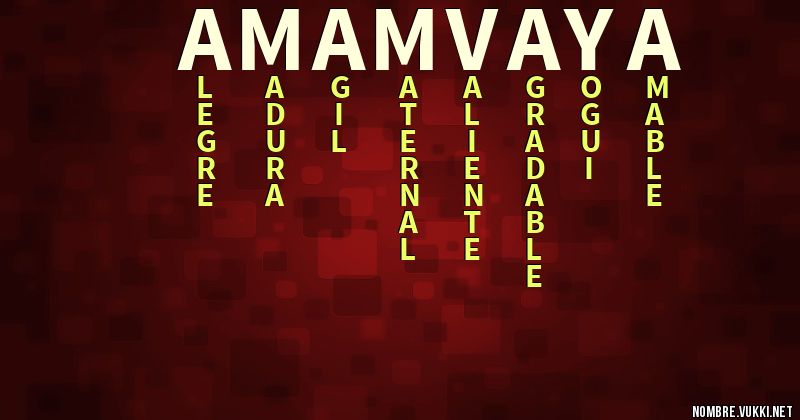 Acróstico amamvaya