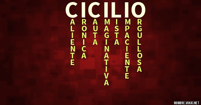 Acróstico cicilio