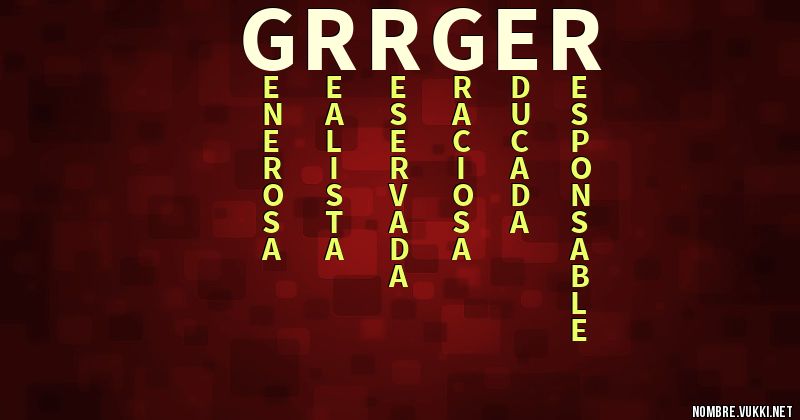 Acróstico grrger