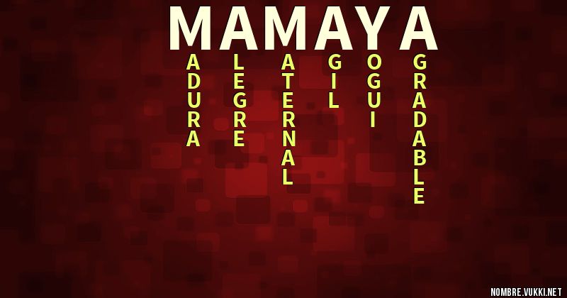 Acróstico mamaya