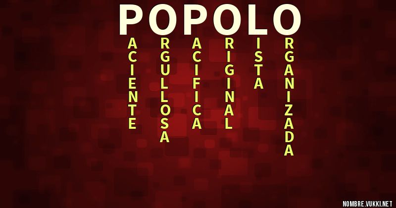 Acróstico popolo