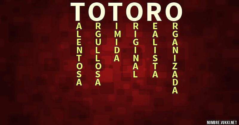 Acróstico totoro
