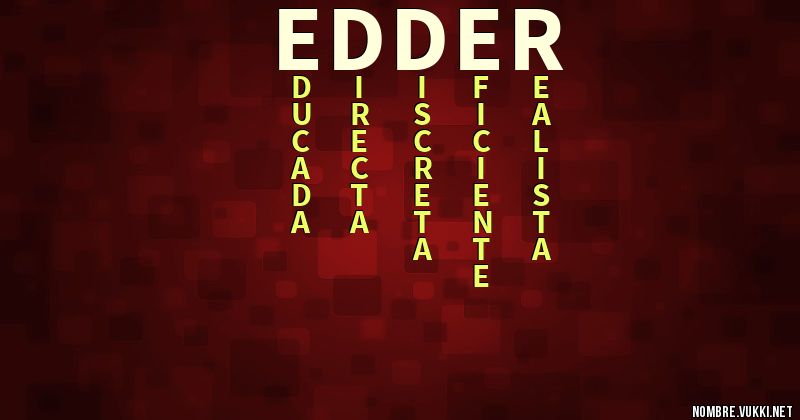 Acróstico edder