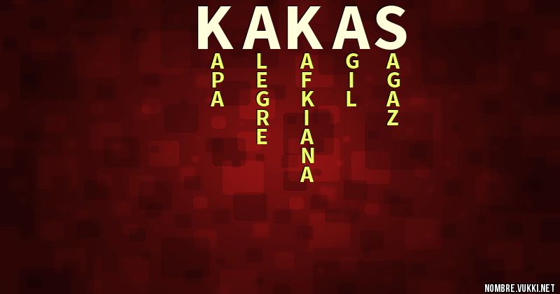 Acróstico kakas