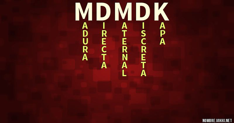 Acróstico mdmdk