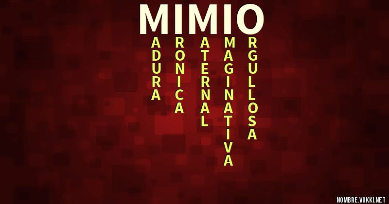 Acróstico mimio