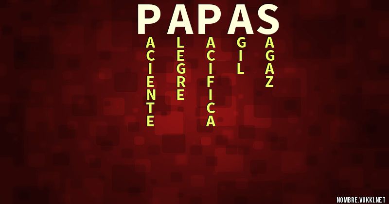 Acróstico papas