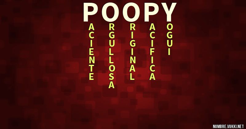 Acróstico poopy