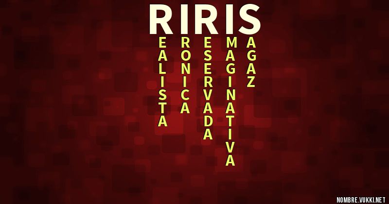 Acróstico riris