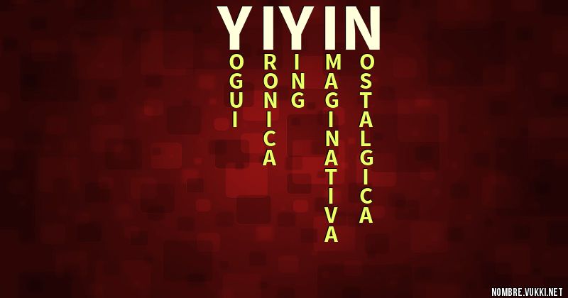 Acróstico yiyin