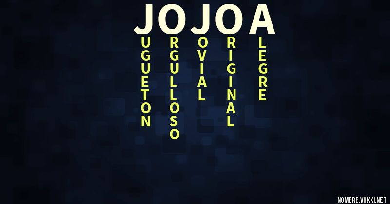 Acróstico jojoa