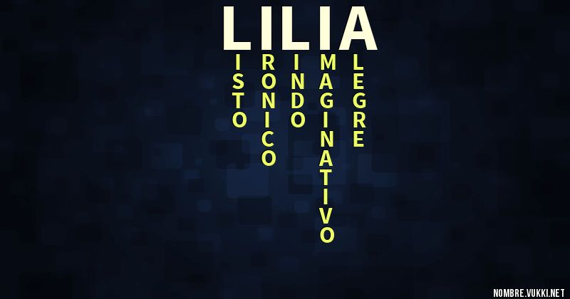 Acróstico lilia