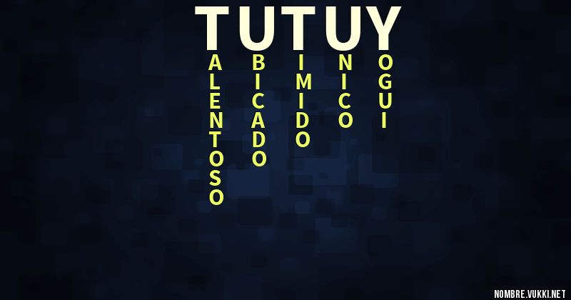 Acróstico tutuy