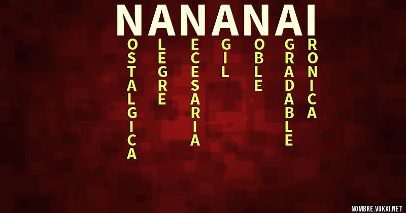 Acróstico nana nai