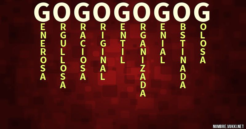 Acróstico gogogogog