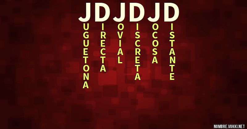 Acróstico jdjdjd