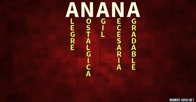 Acróstico anana